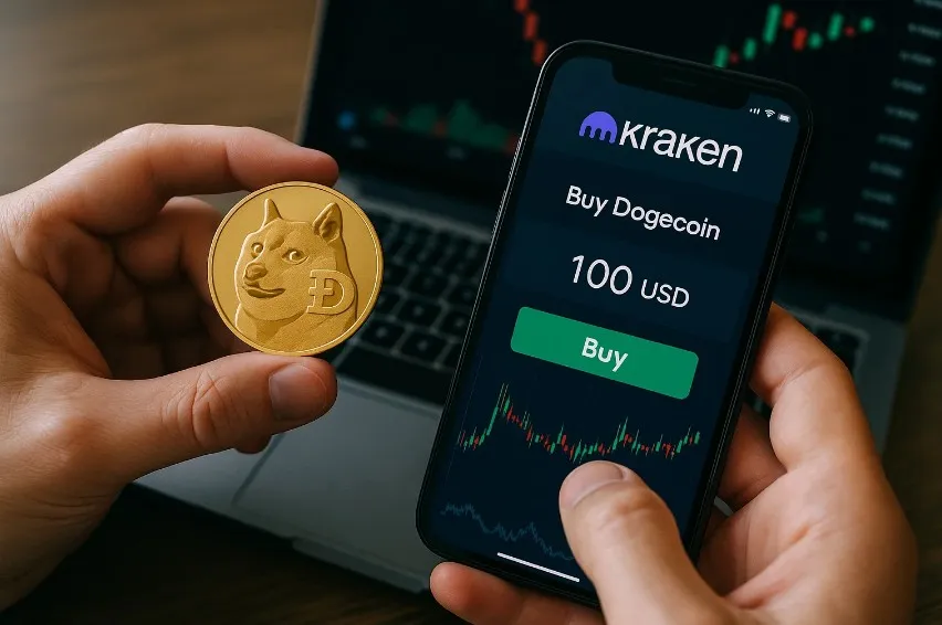 Покупка Dogecoin на Kraken